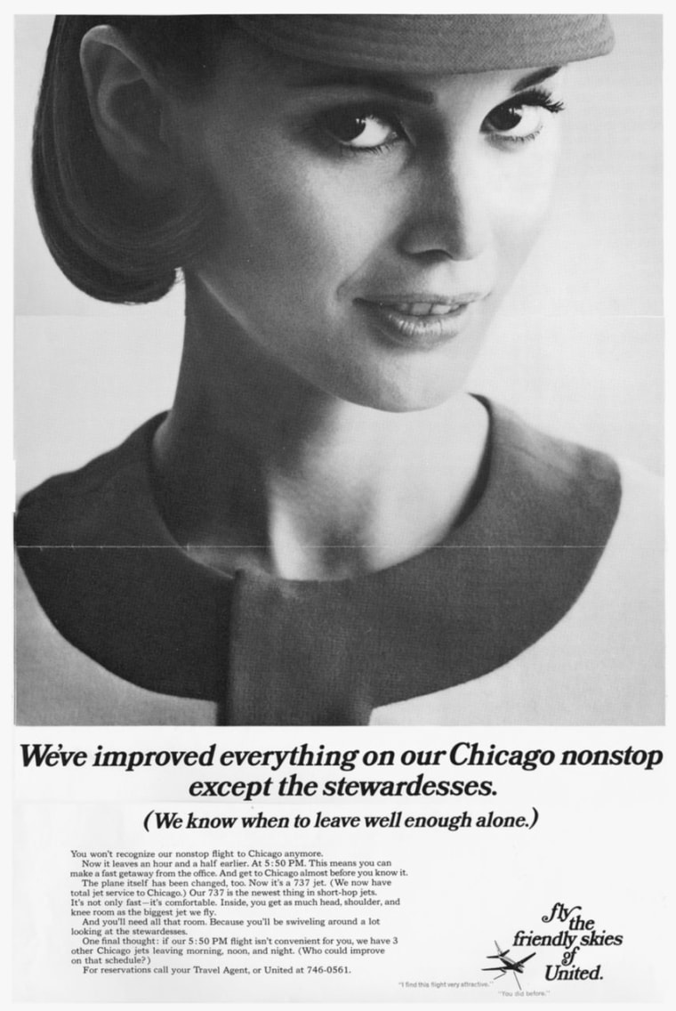 United Airlines, “Improvements” ad, 1968.