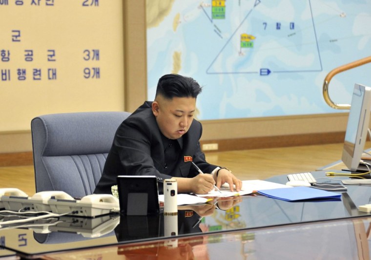 Kim Jong Un and his iMac.