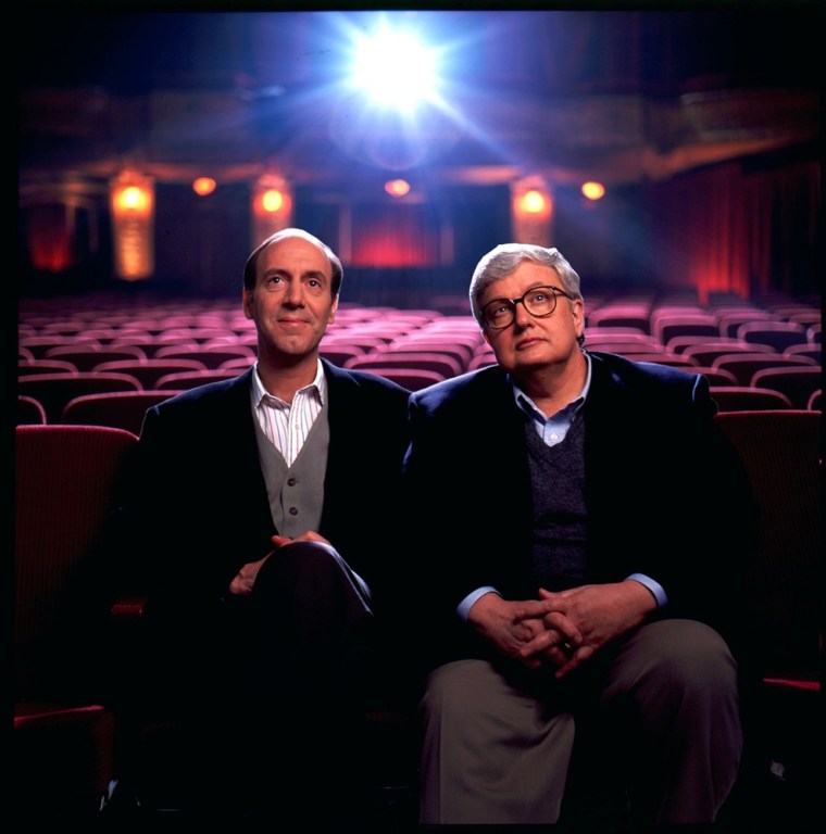 FILE - This undated file photo originally released by Disney-ABC Domestic Television, shows movie critics Roger Ebert, right, and Gene Siskel. The Chi...