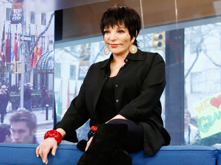 TODAY -- Pictured: Liza Minnelli appears on NBC News' "Today" show -- (Photo by: Peter Kramer/NBC/NBC NewsWire)