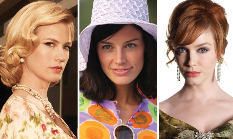 More women of \"Mad Men,\" from left, Betty, Megan and Joan.