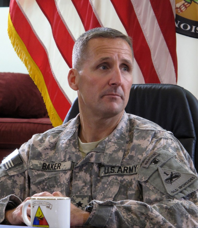 Major General Ralph Baker is seen in a 2010 file photo.