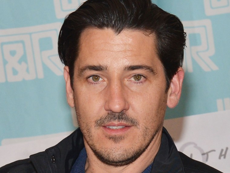 Jonathan Knight at a fan meet and greet on April 2 in New York City.