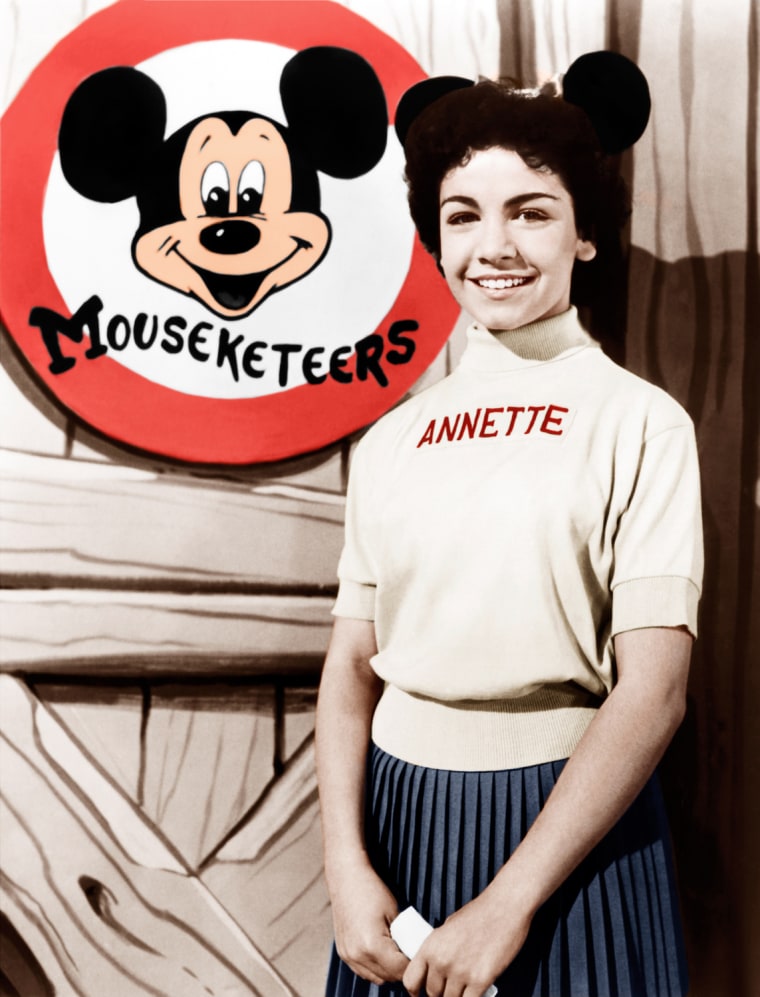 Annette Funicello in an undated photo from her \"Mickey Mouse Club\" days.