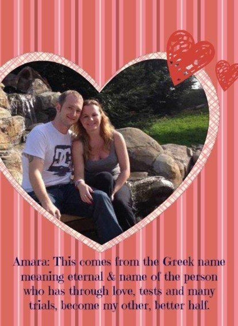 Zeb Gray pays tribute to his fiancee, Amara Somers, with an online card as well as an exoplanet name suggestion.