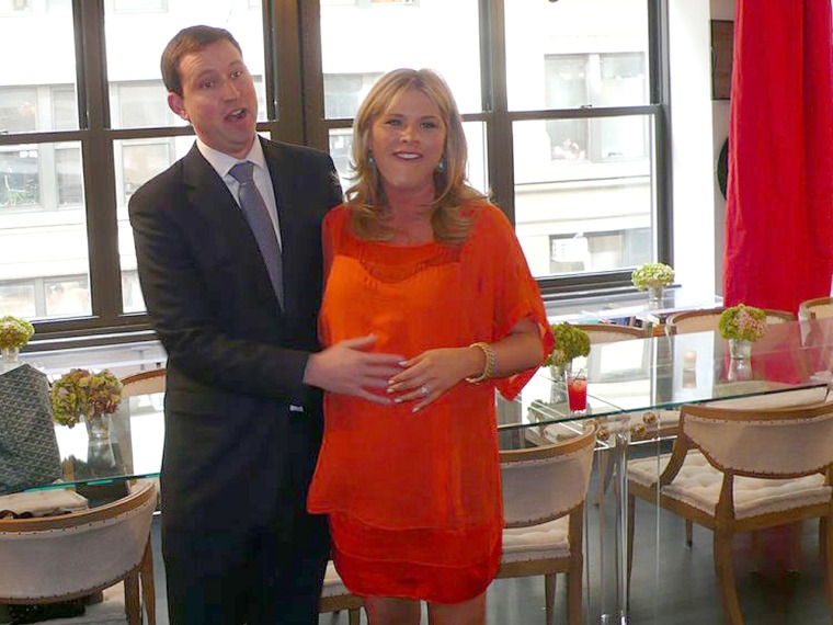 Henry Hager surprised his wife, Jenna Bush Hager, at her work baby shower.