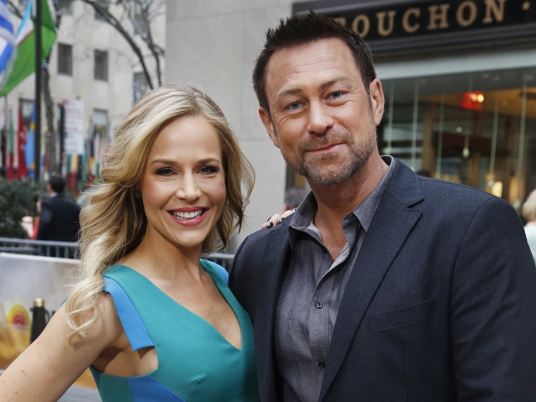 Grant Bowler & Julie Benz Wednesday, April 10, 2013, in New York, N.Y. (Rebecca Davis / TODAY)