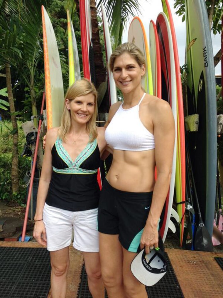 Kate Snow chatted marriage and surfing with Gabby Reece.