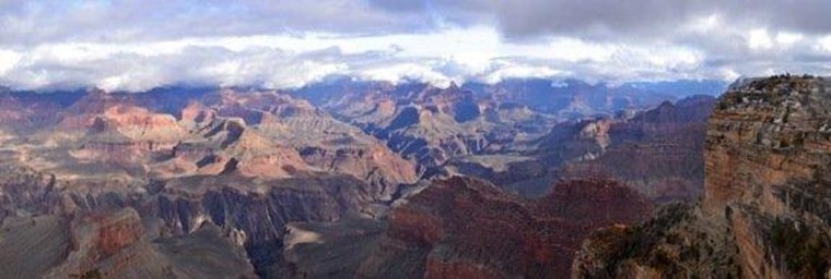 The Grand Canyon as viewed from Hopi Point, on the south rim. New evidence suggests the western Grand Canyon was cut to within 70 percent of its current depth long before the Colorado River existed.