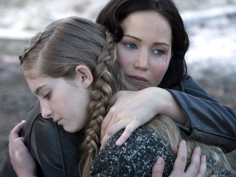 Jennifer Lawrence as Katniss Everdeen in