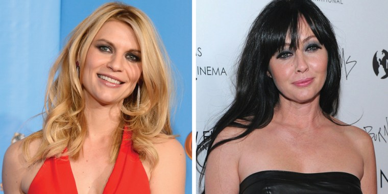 Claire Danes, left, and Shannen Doherty.