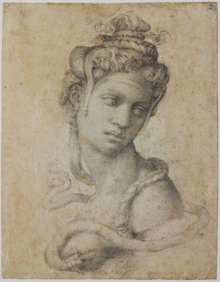 Michelangelo's portrait of Cleopatra has been called an ideal Renaissance composition of an idealized woman.