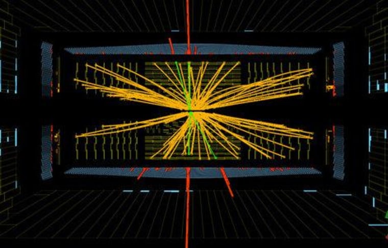 The mass of the Higgs boson particle, possibly uncovered at the Large Hadron Collider (LHC) in Geneva, may mean doom for our universe. Here, proton-proton collisions at the LHC showing events consistent with the Higgs.