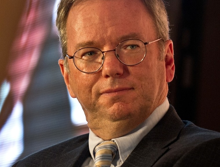 Google Executive Chairman Eric Schmidt looks on during a gathering at the National Association of Software and Services Companies (NASSCOM) startup ev...