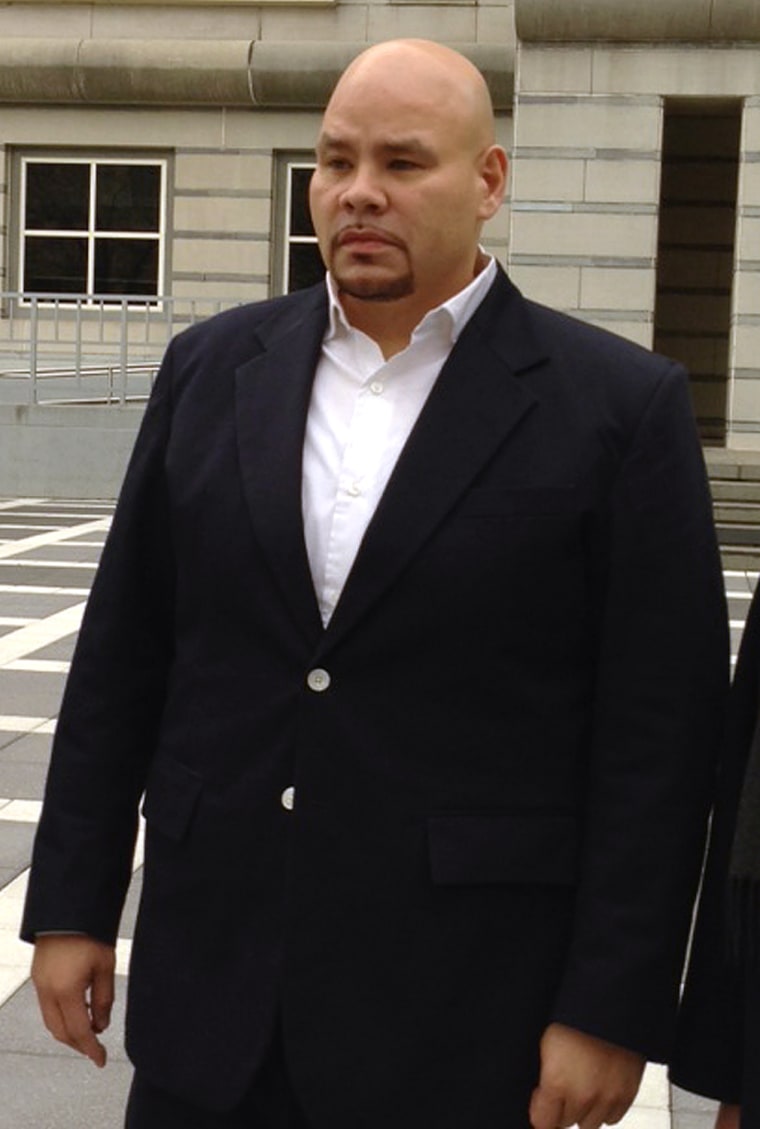 Joseph Cartagena (aka \"Fat Joe\") leaves court on Dec. 20.