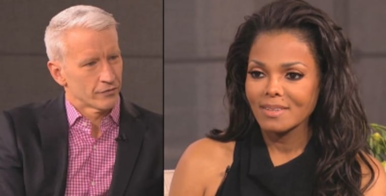 Janet Jackson told Anderson Cooper that therapy can be helpful after a major loss.