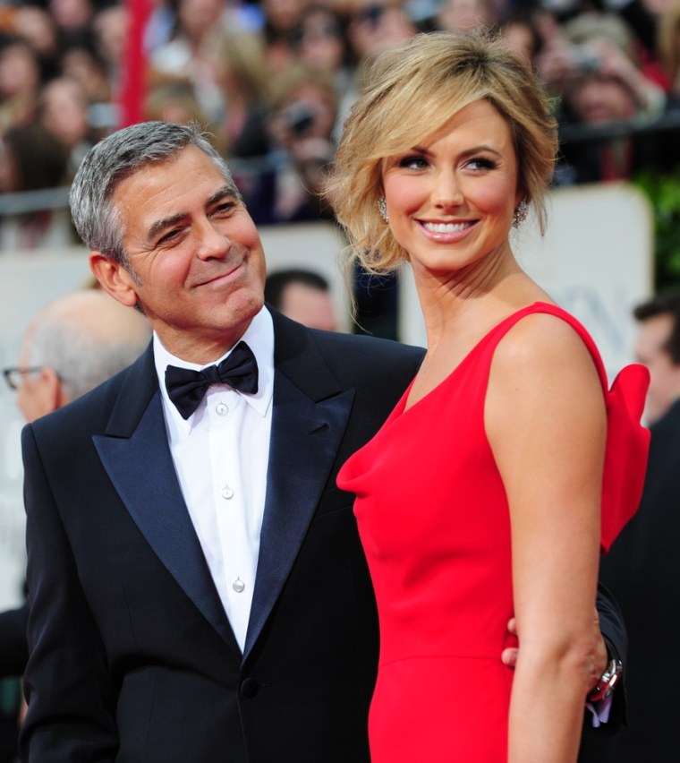George Clooney and Stacy Keibler.