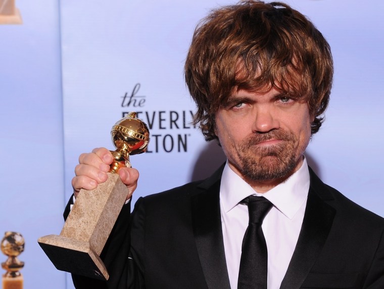 Peter Dinklage picked up his \"Game of Thrones\" Golden Globe, but used his speech to bring attention to another actor's plight.