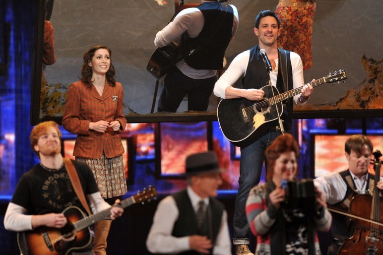 Steve Kazee and the cast of \"Once\" perform  onstage at the 66th Annual Tony Awards at The Beacon Theatre in New York on Sunday.