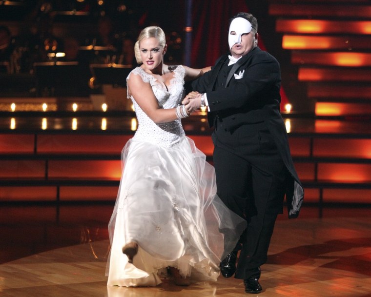 Chaz Bono and pro Lacey Schwimmer tangoed to \"Phantom of the Opera\" on Monday.