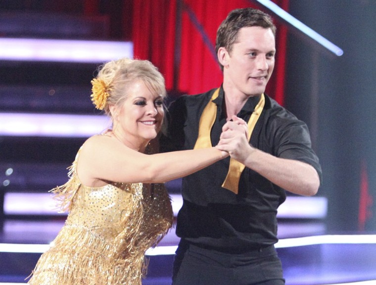 Nancy Grace forgot part of her choregraphy during her instant jive with pro partner Tristan MacManus on Monday.