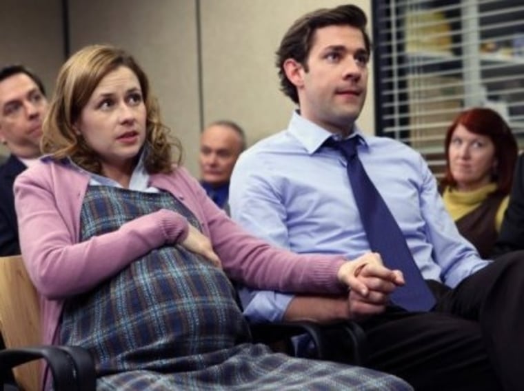 Pam's already had one baby on \"The Office,\" but now another will be written into the script.