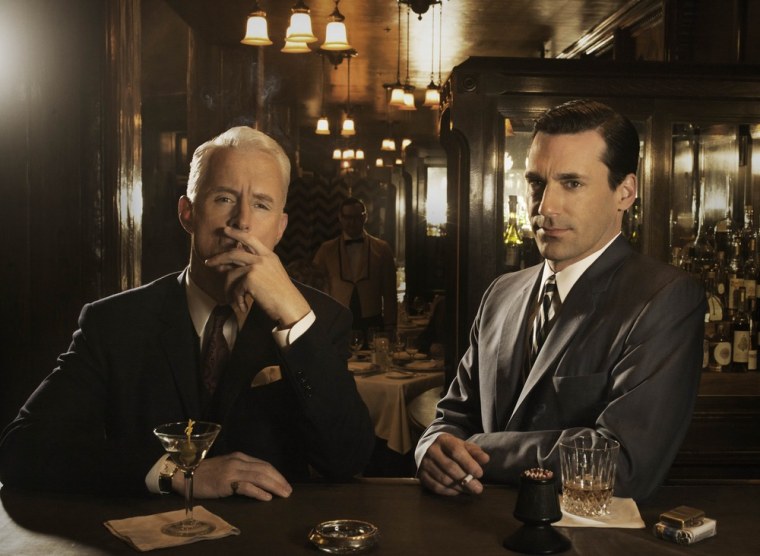 \"Mad Men's\" Roger Sterling (John Slattery) and Don Draper (Jon Hamm) will be back on your TV screen, it's just going to take awhile.