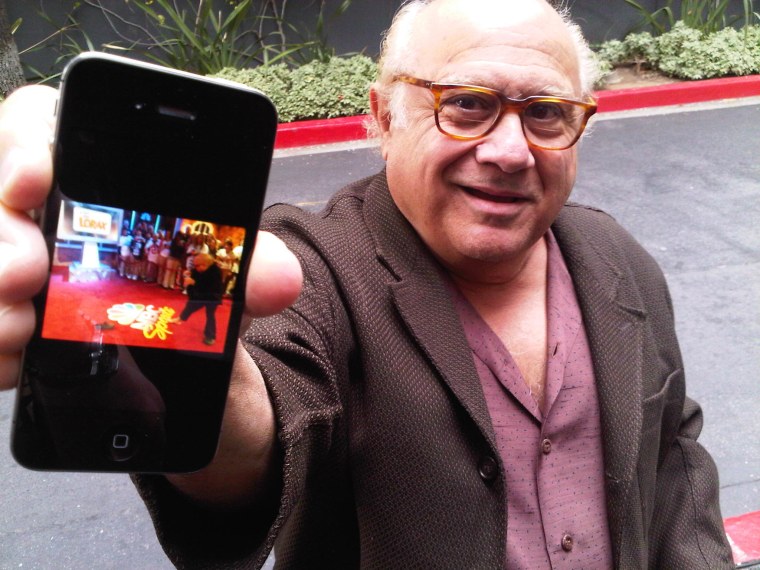 Danny DeVito provides documentary evidence of his Super Bowl antics.