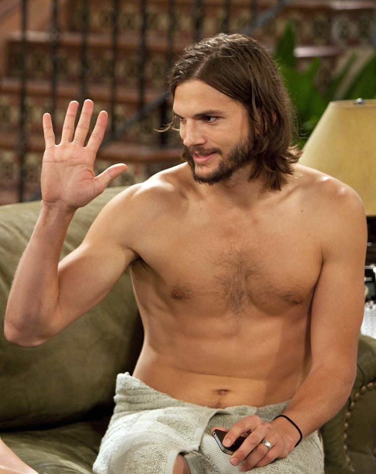 Ashton Kutcher's character on \"Men,\" Walden Schmidt,\" will be showing off his body quite a bit, according to a show source.