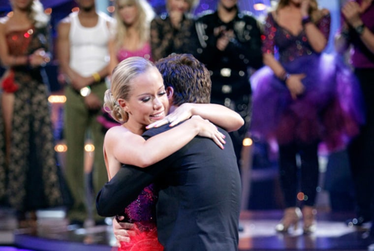 Another couple, Kendra Wilkinson and Louis Van Amstel, was eliminated from the competition Tuesday night on \"Dancing With the Stars.\"