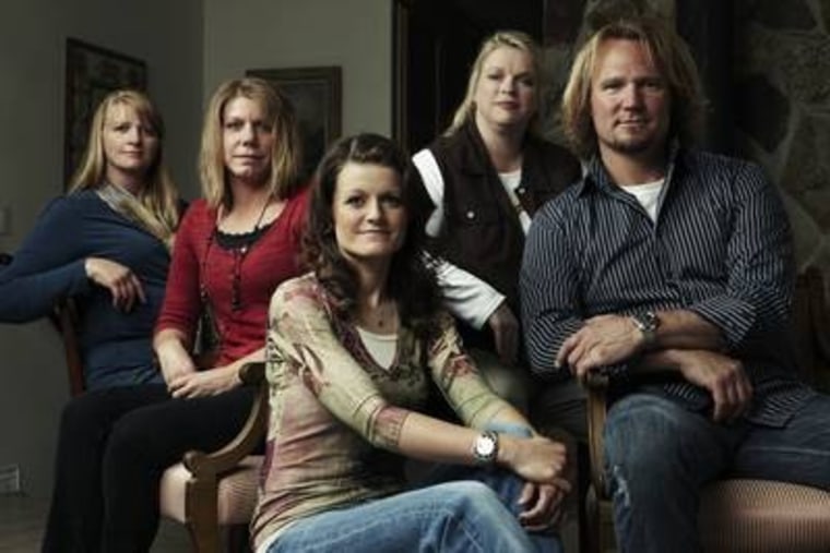 Kody Brown and his wives, from left, Christine, Meri, Robyn and Janelle.