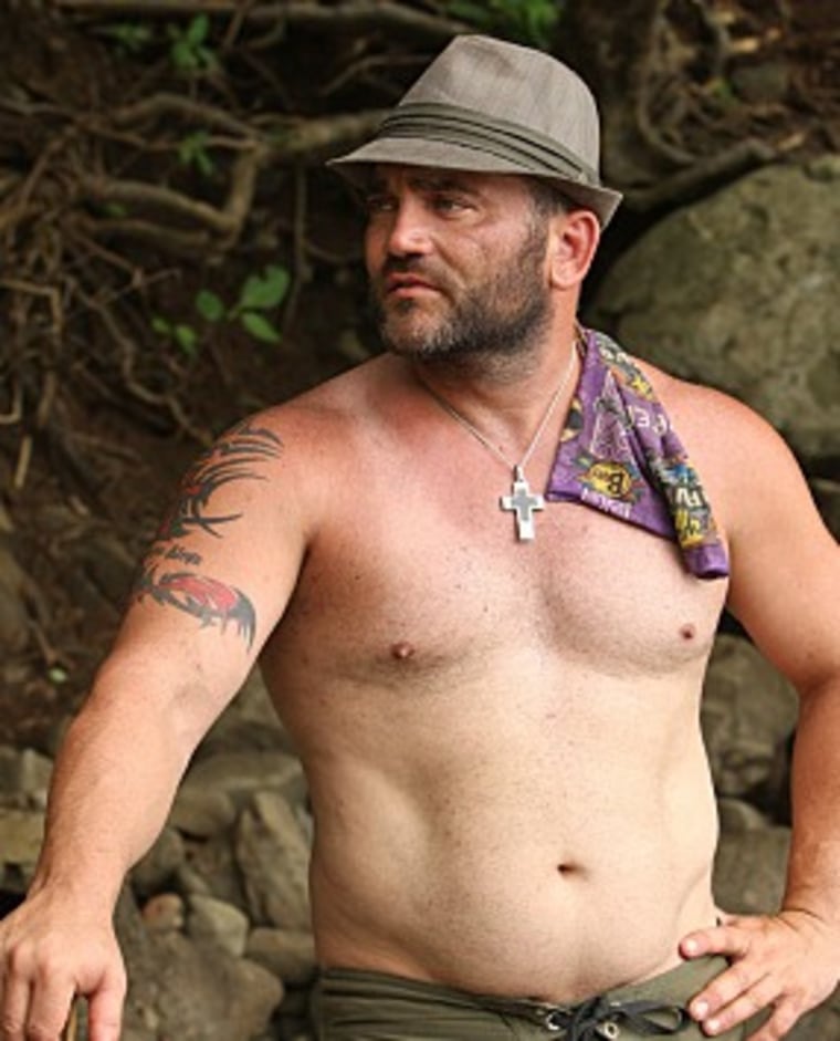 Not surprisingly, Russell Hantz was not pleased to be eliminated from \"Survivor\" for good.