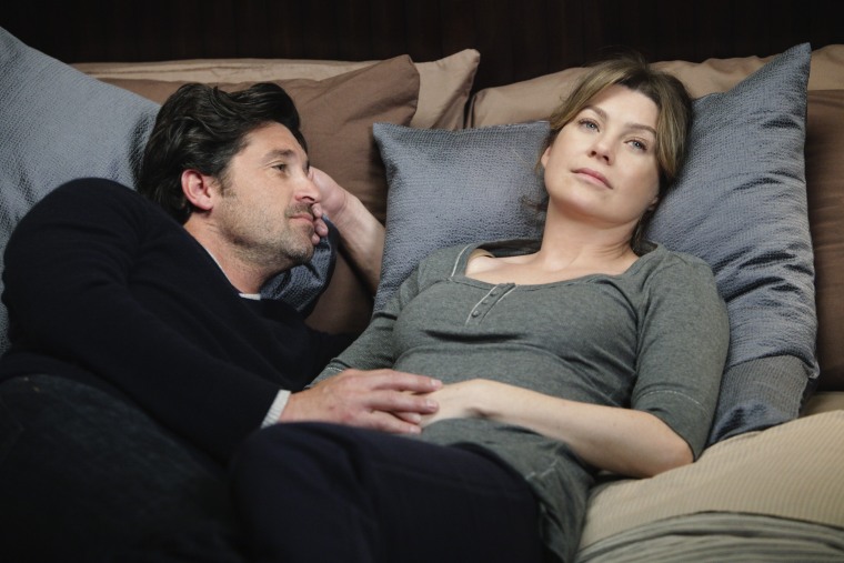 Meredith (Ellen Pompeo) wouldn't be Meredith if she wasn't leaving Derek (Patrick Dempsey) baffled.