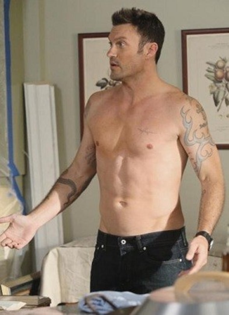Brian Austin Green, who plays contractor Keith, has caught Bree's eye. Hmmm ... wonder why?