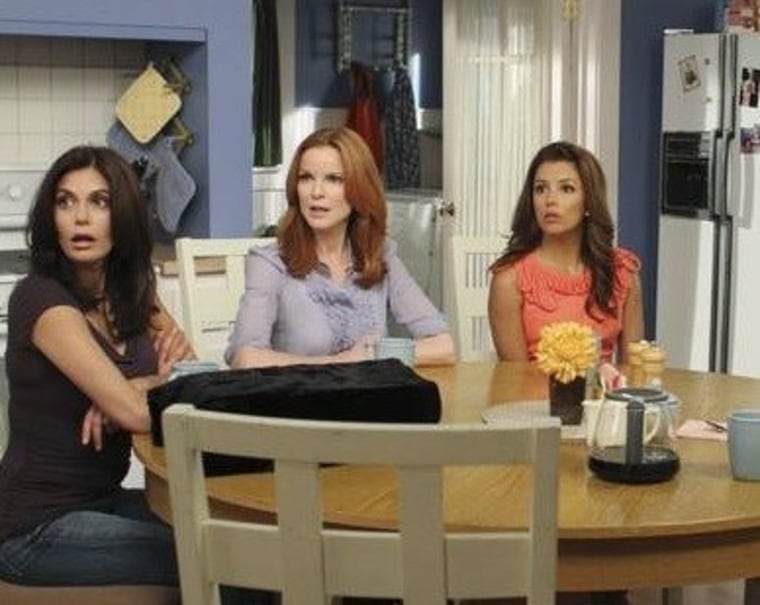 That unpleasant look on their faces? Yup, each of the \"Desperate Housewives\" get some not-so-good news on the season opener.