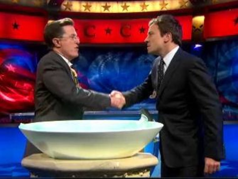 Stephen Colbert and Jimmy Fallon call off their friendship.