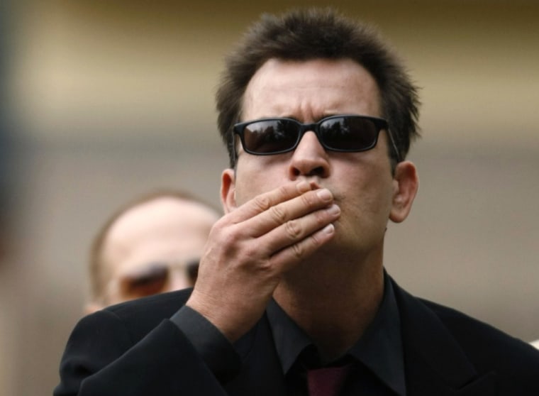 Charlie Sheen may soon be shuffling on to \"The Walking Dead\" set.