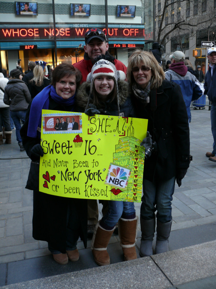 Shea, 16, from Colorado Springs, Colorado is seeing New York City for the first time.
