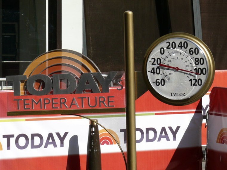 The temperature outside of Studio 1A  on July 6th, 2010.