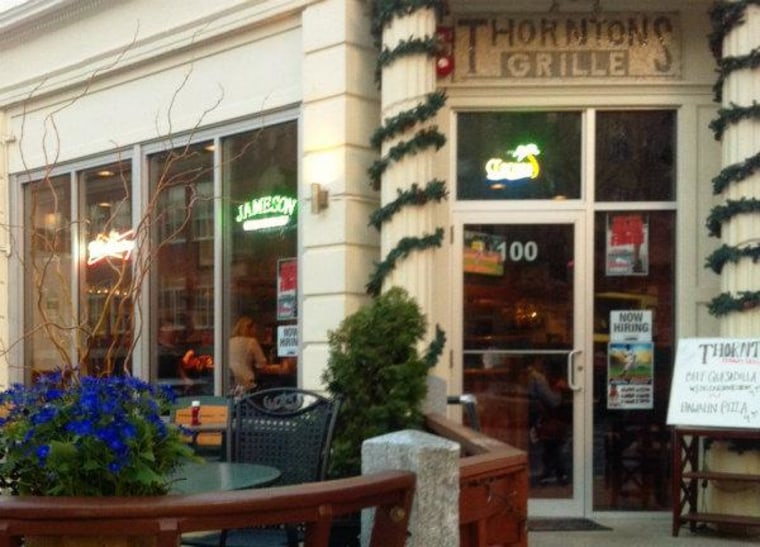 Boston locals congregated at neighborhood hangout Thorntons in the wake of the Boston Marathon tragedy.
