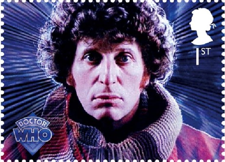 Royal Mail \"Dr. Who\" series stamp: The Fourth Doctor - Tom Baker.