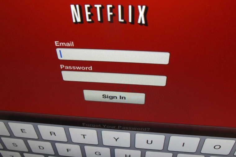 The Netflix sign on is shown on an iPad in Encinitas, California, April 19,2013. Netflix Inc reported on April 22, 2013 a first-quarter profit that b...