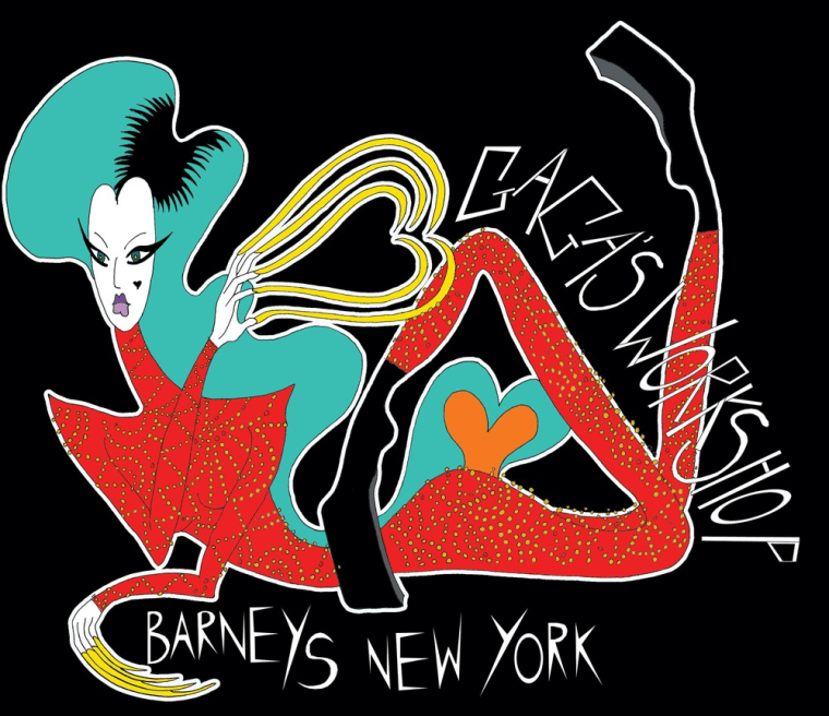 In an image released by Barneys New York, artwork is shown from the Lady Gaga Holiday Campaign.