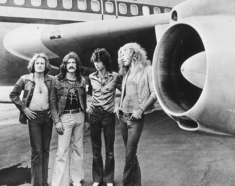 Led Zeppelin members, from left, John Paul Jones, John Bonham, Jimmy Page and Robert Plant in 1973.