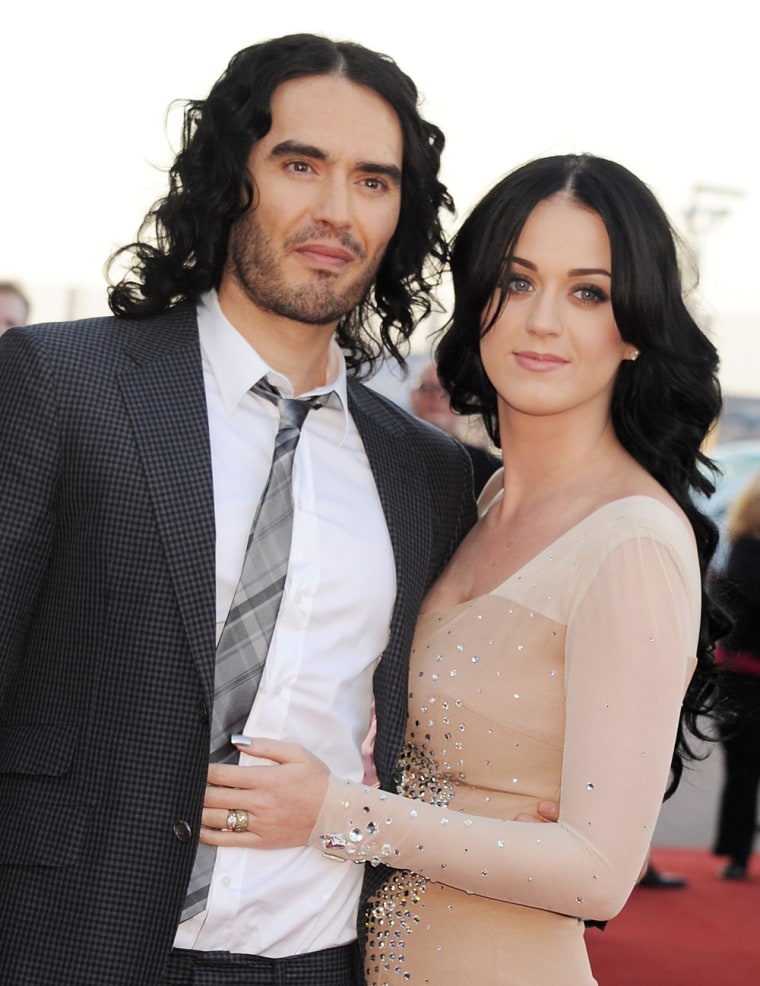 Russell Brand and Katy Perry at the European premiere of