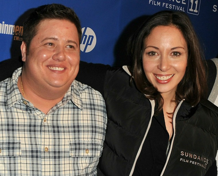 Chaz Bono and Jennifer Elia at the premiere of \"Becoming Chaz\" in Park City, Utah, last January.