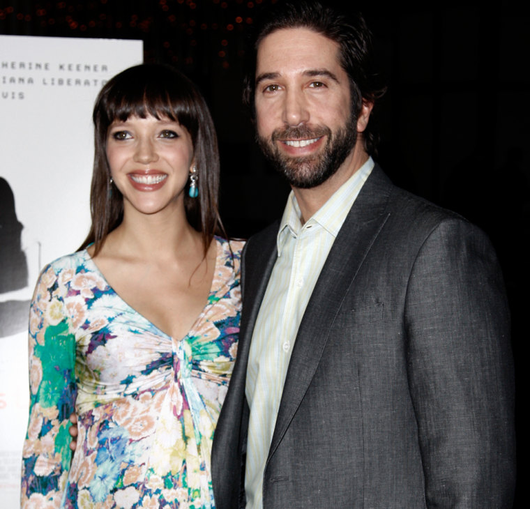 David Schwimmer and Zoe Buckman at the premiere of \"Trust\" in Los Angeles on March 21.