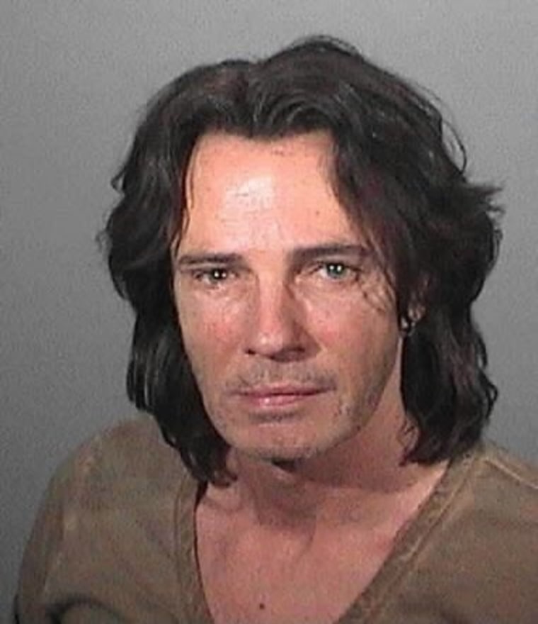 Rick Springfield is pictured in a booking photo provided by the Los Angeles County Sheriff's Department in Malibu, Calif., on May 1.