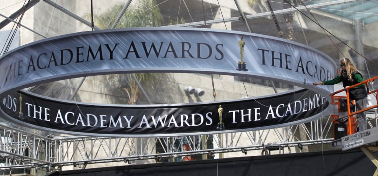 Preparations continue Thursday at the Kodak Theater for Sunday night's Academy Awards, but around Hollywood the party spirit is already in swing.