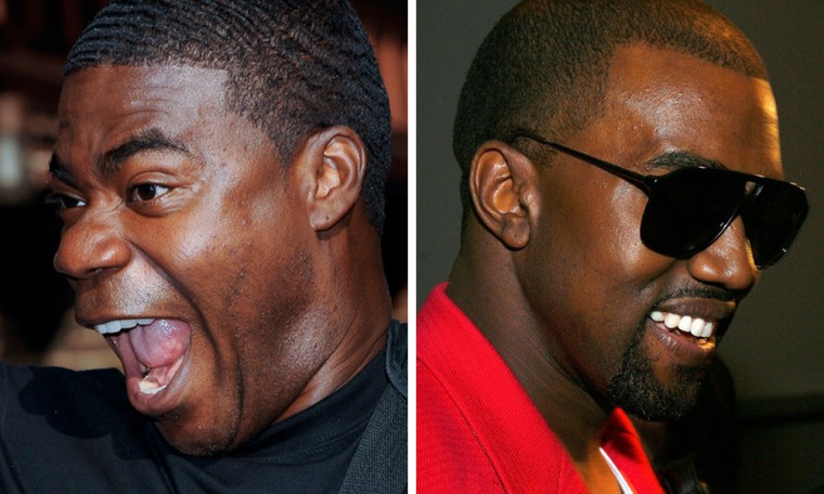 Is Kanye West, right, channeling \"30 Rock's\" Tracy Jordan?